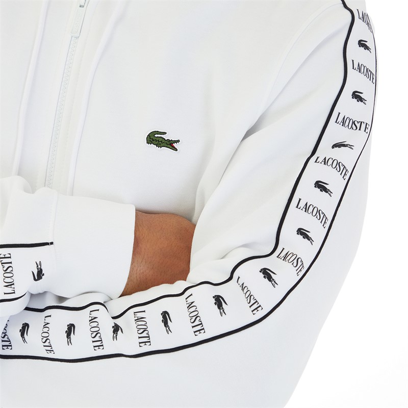 Lacoste Mens Hoodie White