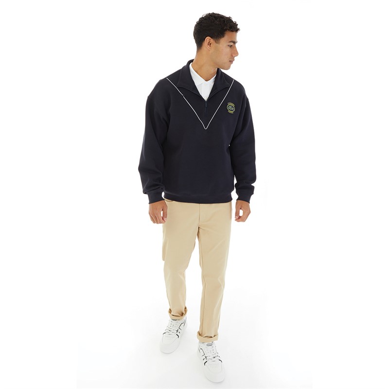 Lacoste Mens Sweatshirt Blue Marine