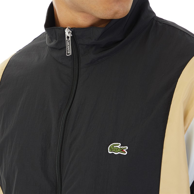 Lacoste Mens Jacket Black/Croissant/Flour