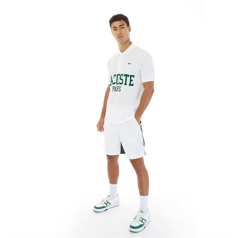 Lacoste Mens Shorts White/Green