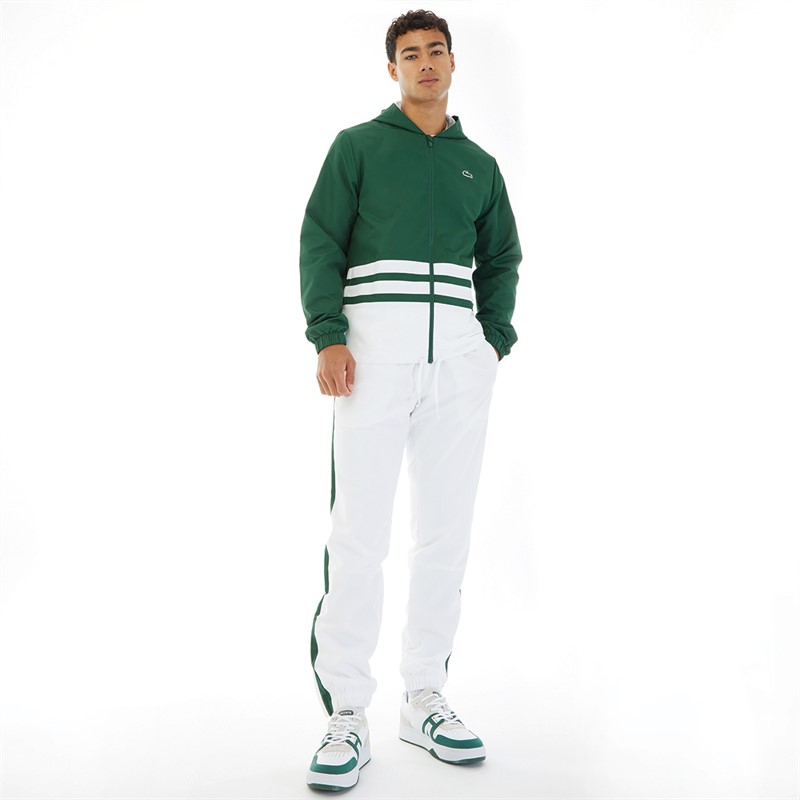 Lacoste Mens Tracksuit Green/White/Green