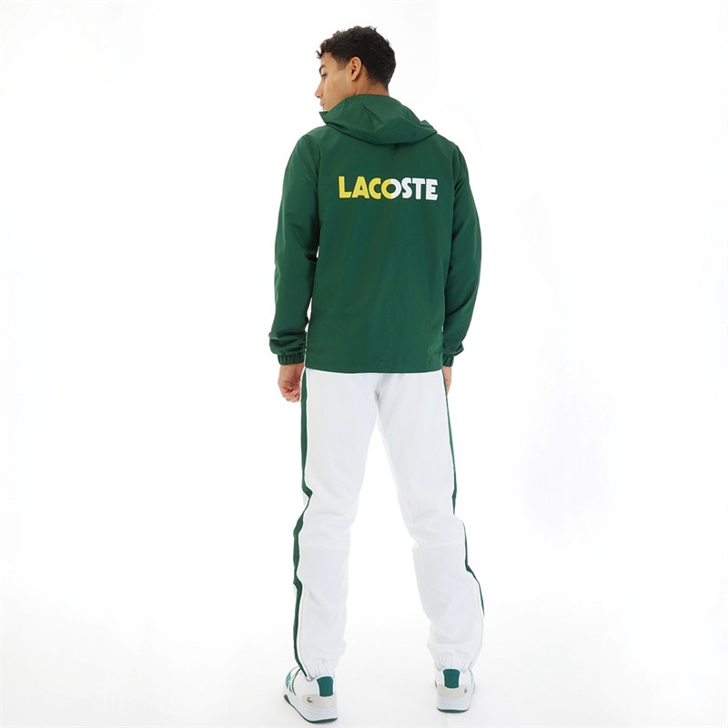 Lacoste Mens Tracksuit Green/White/Green