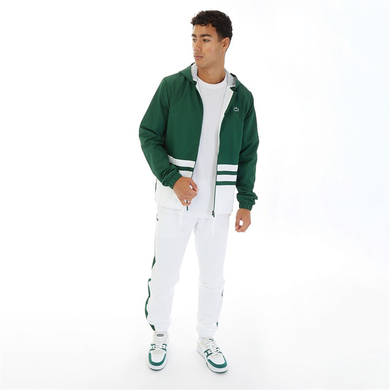 Lacoste Mens Tracksuit Green/White/Green