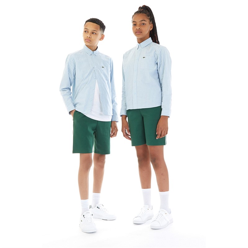 Lacoste Kids Long Sleeved Shirt Phoenix Blue/White/Abysm