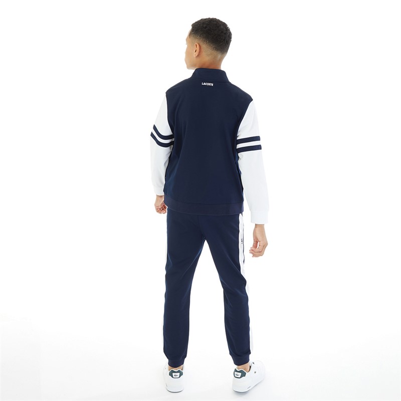 Lacoste Boys Tracksuit Navy Blue/White