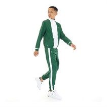 Lacoste Boys Tracksuit Green/White-White