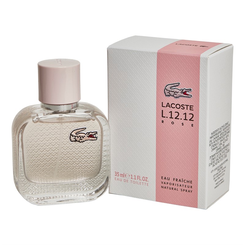 Lacoste Womens L.12.12 Rose Eau Fraiche 35ml Eau De Toilette Spray Multi