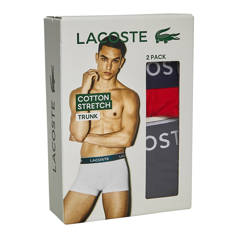 Lacoste Mens Two Pack Boxer Trunks 551