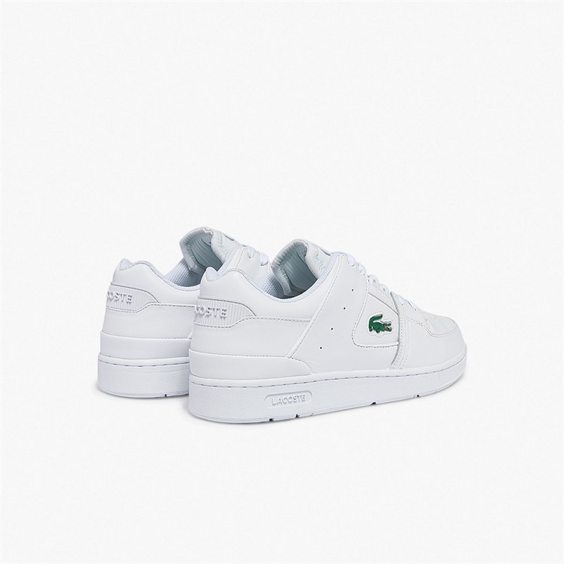 Lacoste Mens Court Cage Trainers White/White