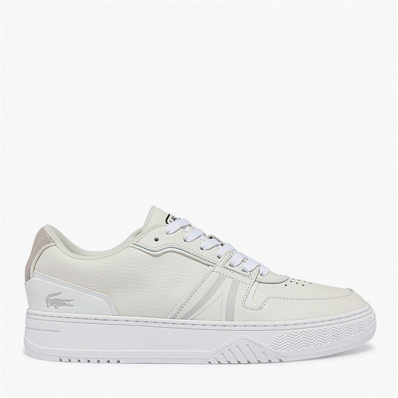 Lacoste Mens L001 Trainers White/Off White