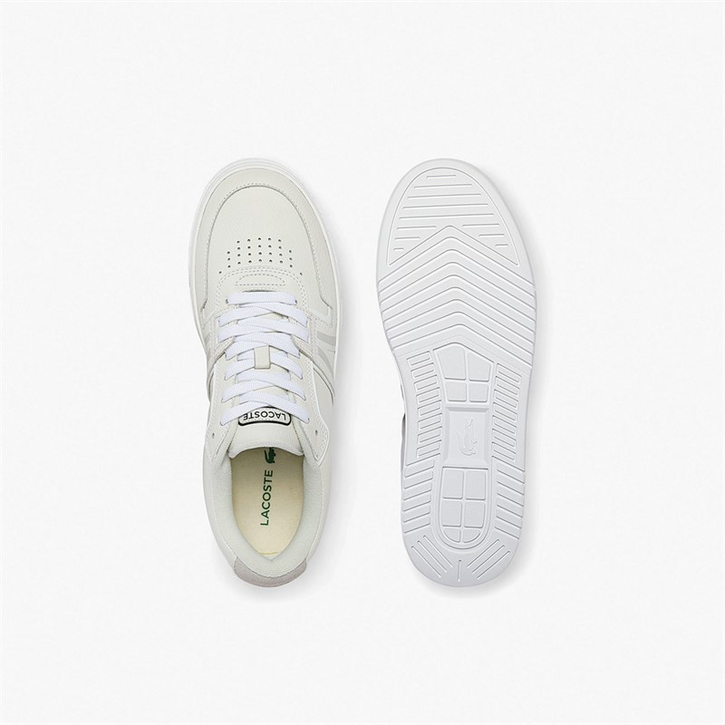 Lacoste Mens L001 Trainers White/Off White