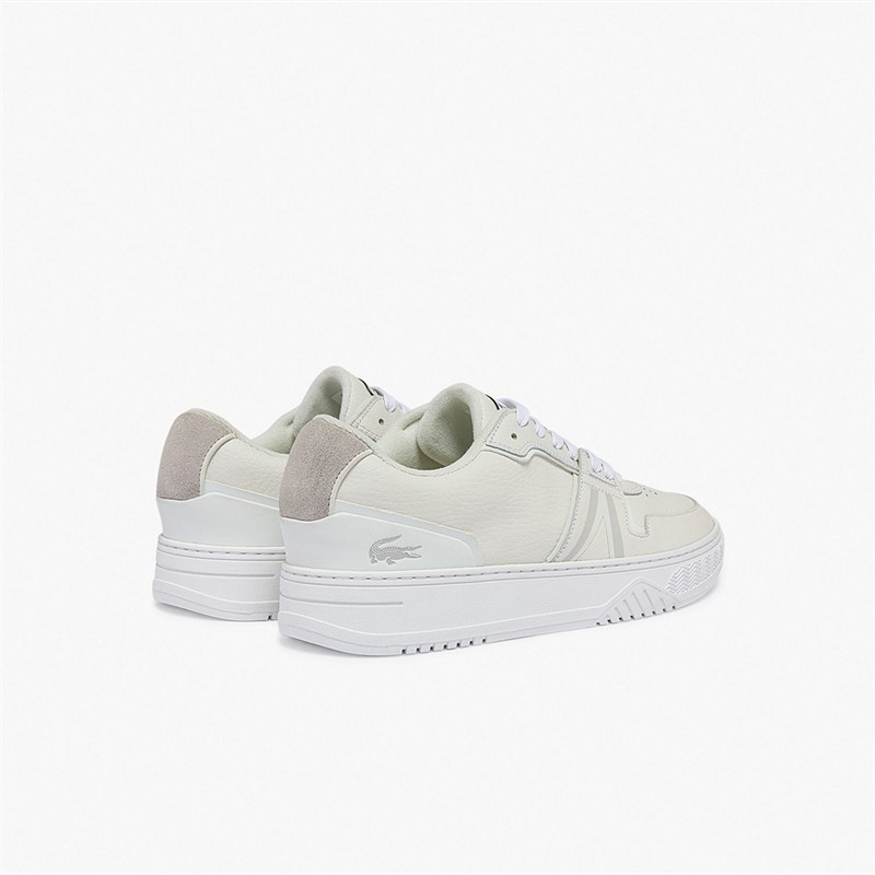 Lacoste Mens L001 Trainers White/Off White