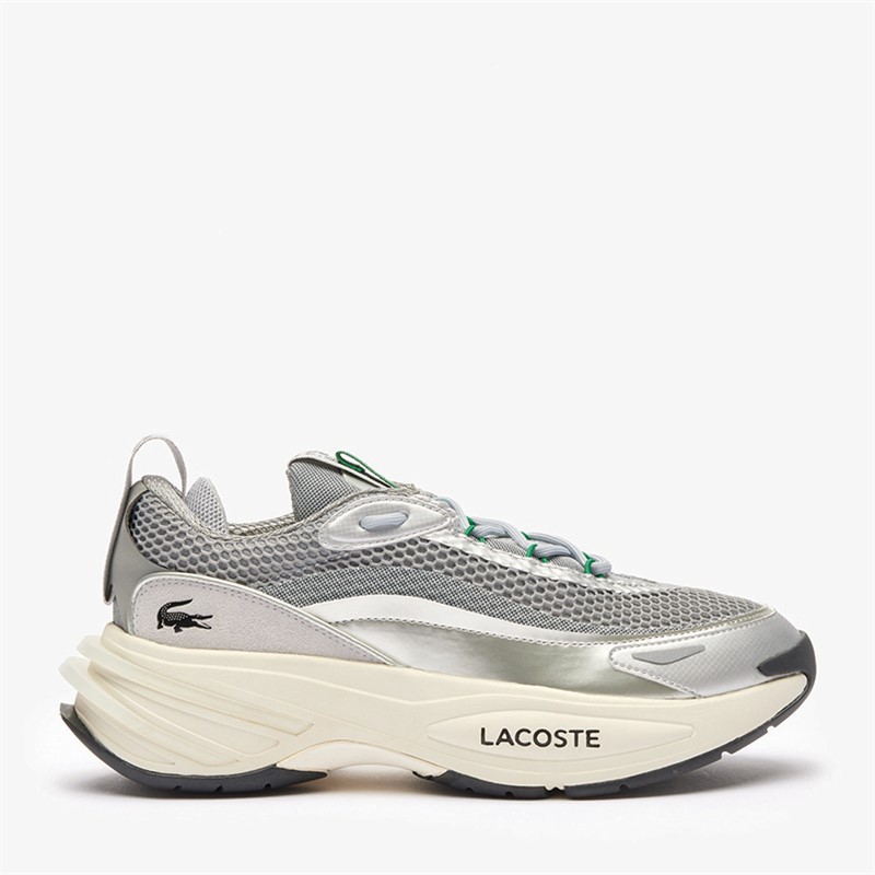 Lacoste Mens Audyssor Trainers Grey/Silver