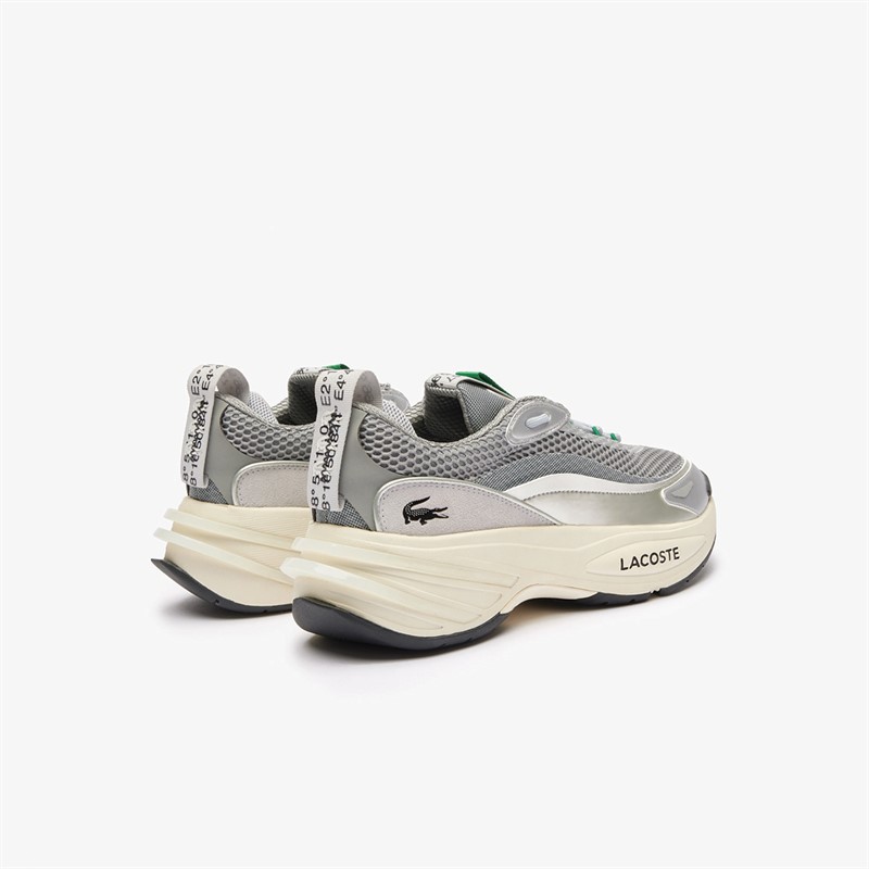 Lacoste Mens Audyssor Trainers Grey/Silver