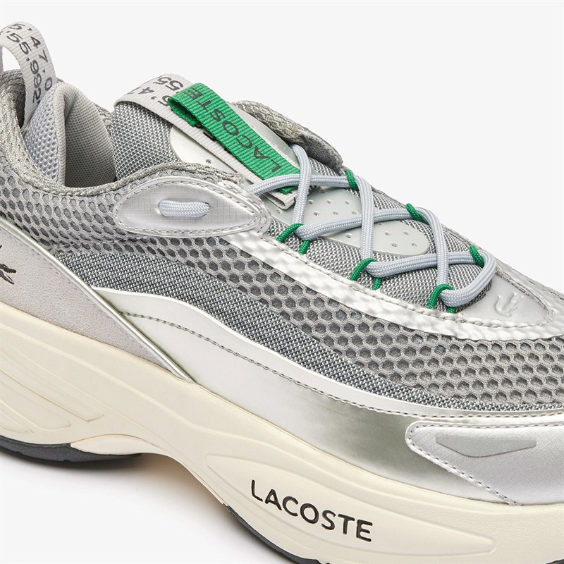 Lacoste Mens Audyssor Trainers Grey/Silver