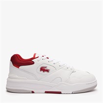 Lacoste Mens Lineshot Trainers White/Red