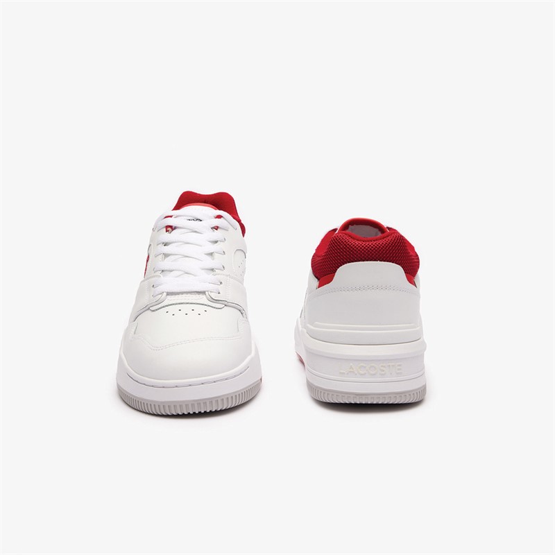 Lacoste Mens Lineshot Trainers White/Red