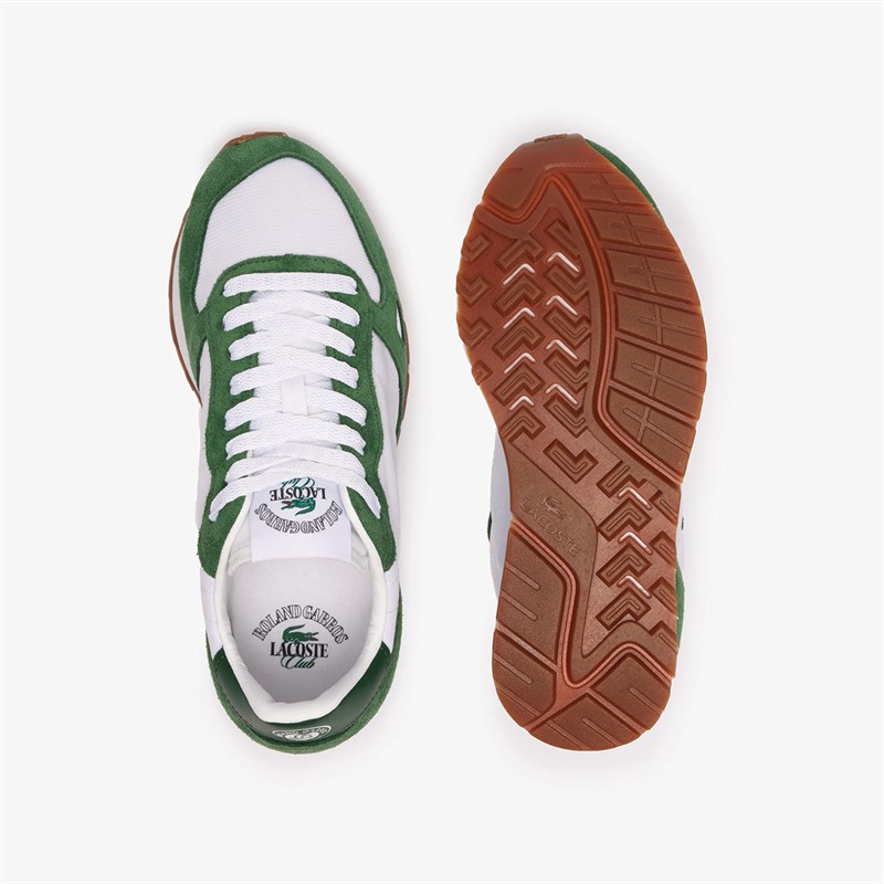 Lacoste Womens Partner 70s Roland Garros Trainers Off White/Green