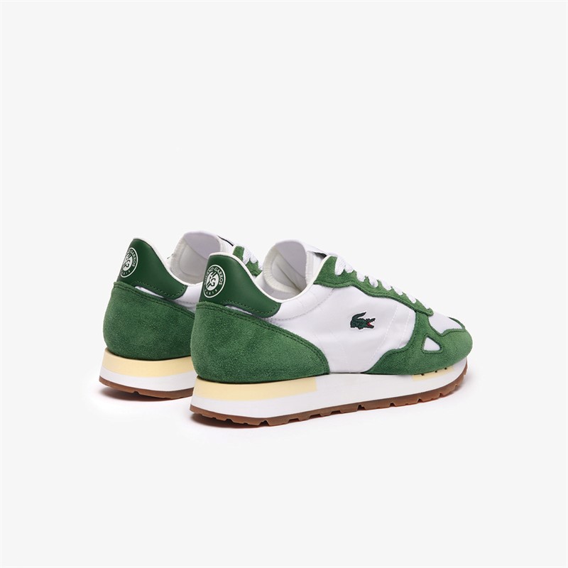 Lacoste Womens Partner 70s Roland Garros Trainers Off White/Green