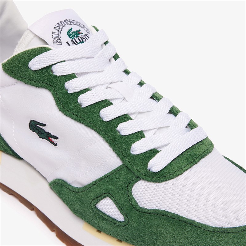 Lacoste Womens Partner 70s Roland Garros Trainers Off White/Green