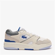 Lacoste Mens Lineshot Trainers White/Light Blue