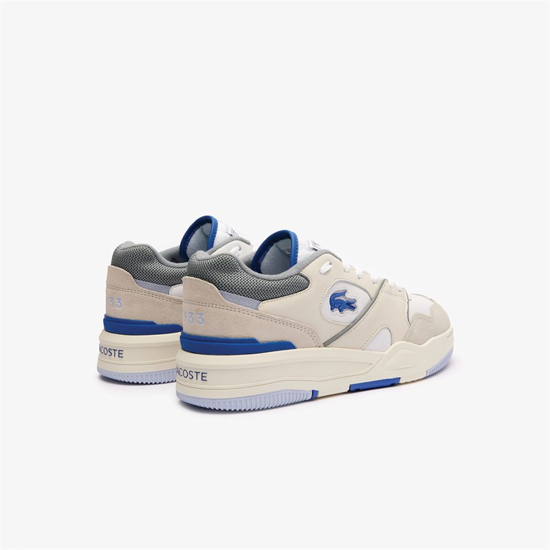 Lacoste Mens Lineshot Trainers White/Light Blue