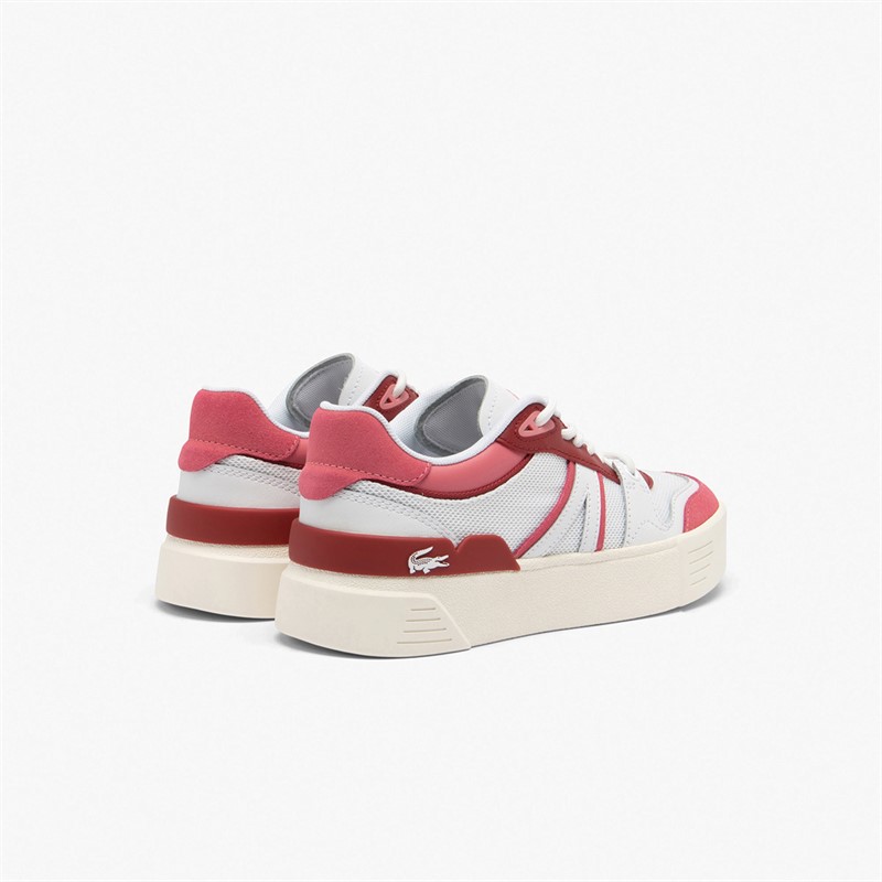 Lacoste Womens L002 Evo Trainers White/Pink