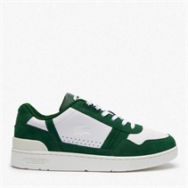 Lacoste Mens T-Clip Trainers White/Dark Green