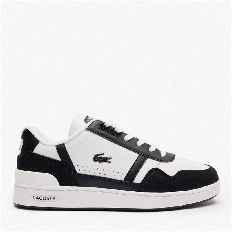 Lacoste Mens T-Slip Trainers White/Black