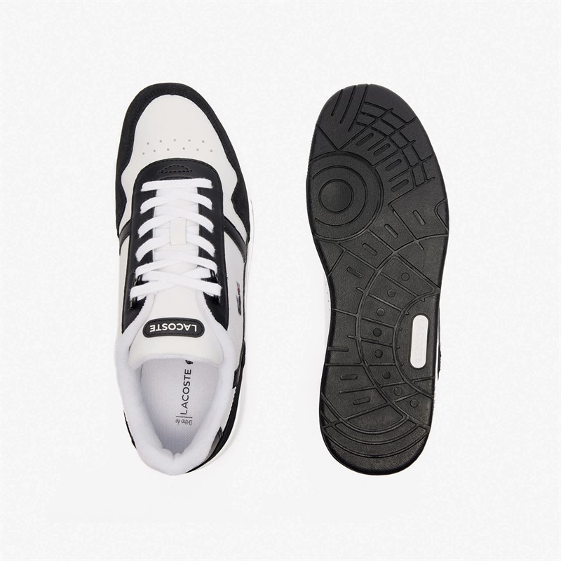 Lacoste Mens T-Slip Trainers White/Black