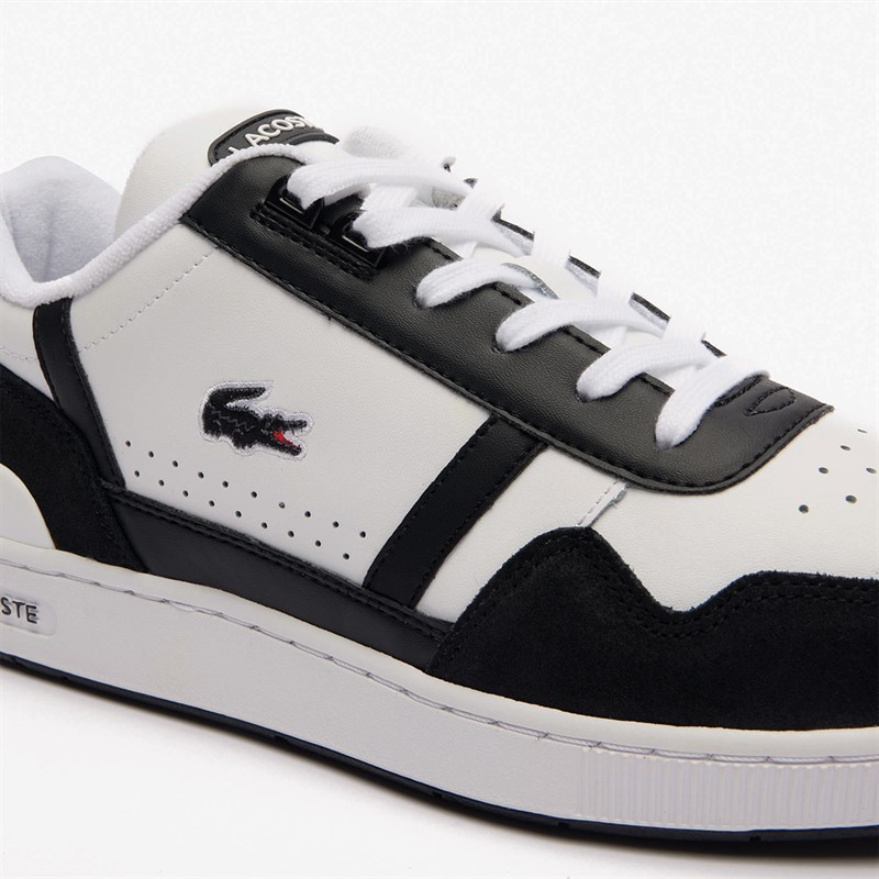 Lacoste Mens T-Slip Trainers White/Black