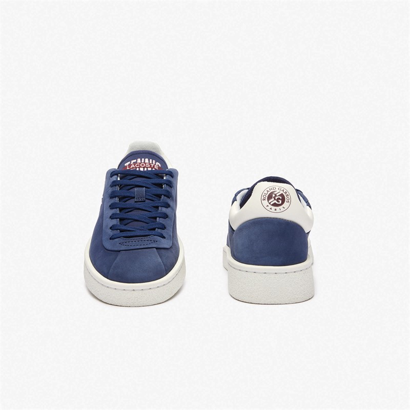 Lacoste Womens Baseshot Premium Roland Garros Trainers Navy/Off White