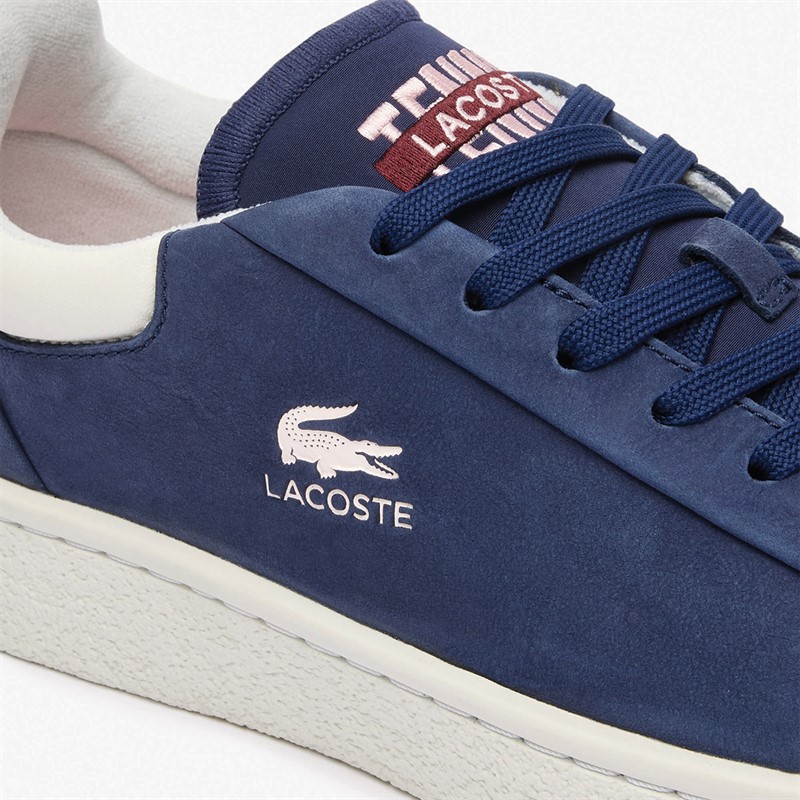 Lacoste Womens Baseshot Premium Roland Garros Trainers Navy/Off White