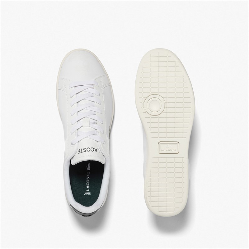 Lacoste Mens Carnaby Pro Trainers White/Dark Green