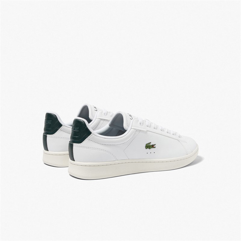 Lacoste Mens Carnaby Pro Trainers White/Dark Green