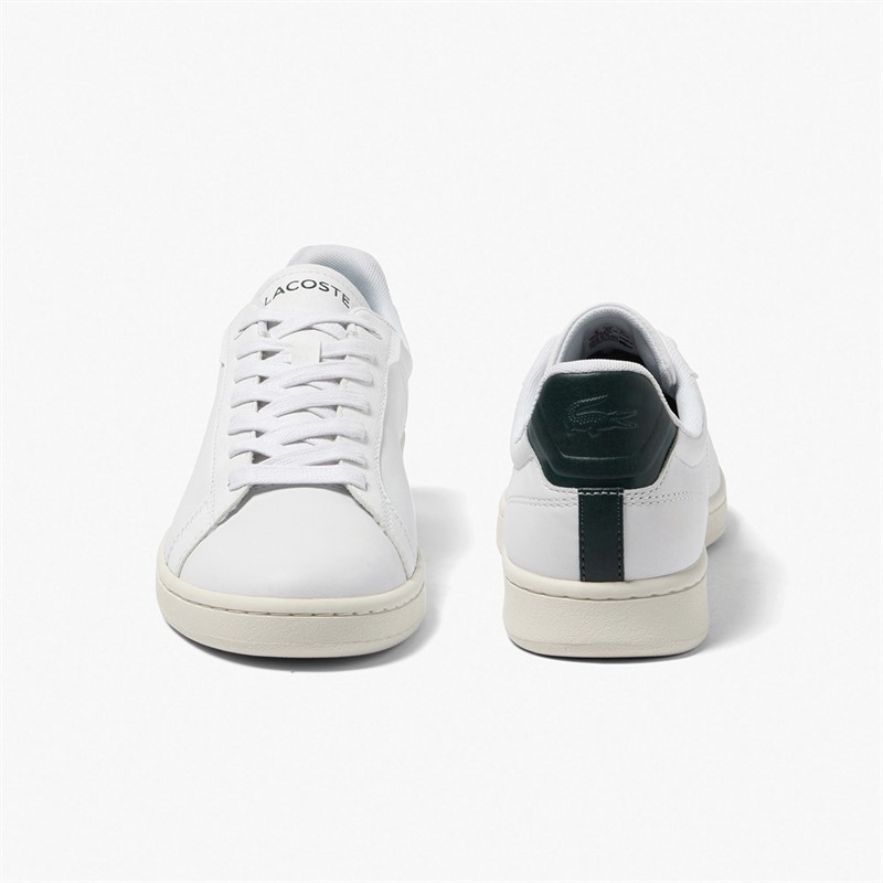 Lacoste Mens Carnaby Pro Trainers White/Dark Green