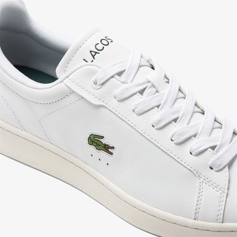 Lacoste Mens Carnaby Pro Trainers White/Dark Green