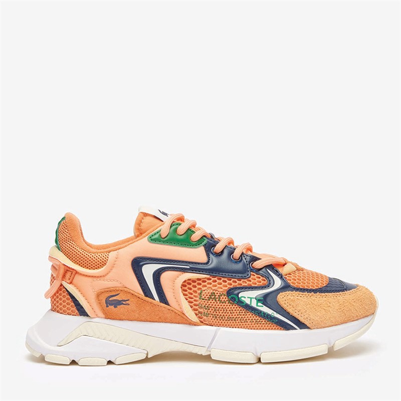 Lacoste Mens L003 Neo Trainers Orange/Navy