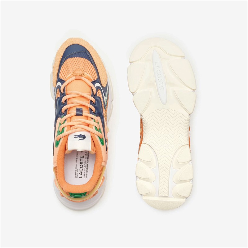 Lacoste Mens L003 Neo Trainers Orange/Navy