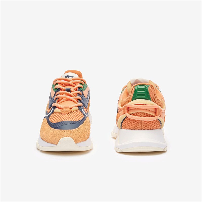 Lacoste Mens L003 Neo Trainers Orange/Navy