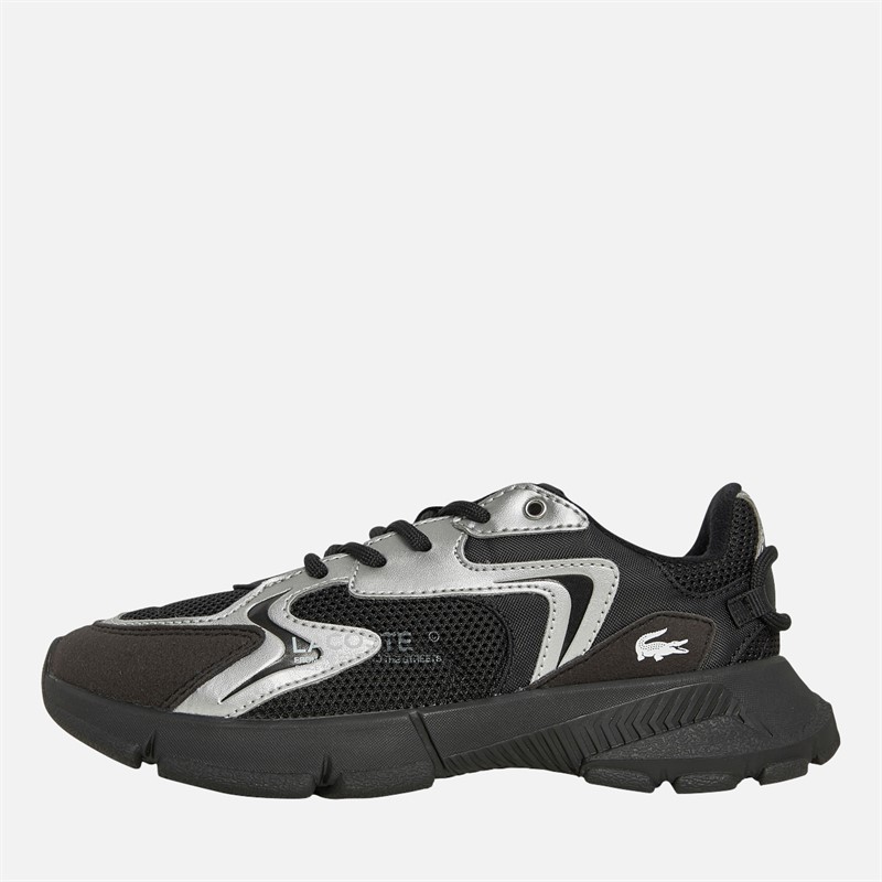 Lacoste Boys L003 Neo Trainers Black/Silver