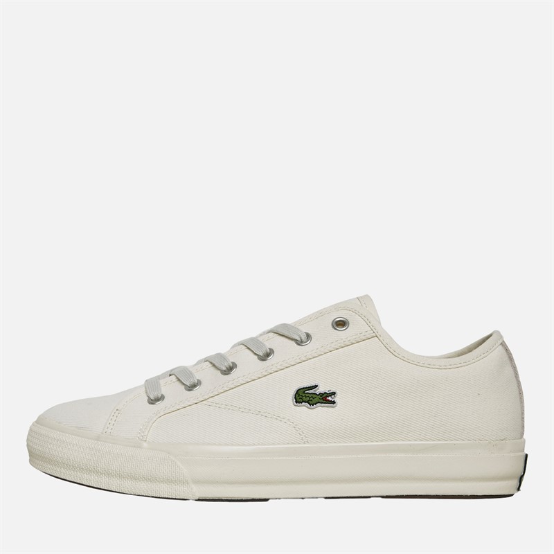 Lacoste Mens Backcourt Trainers Off White/Off White