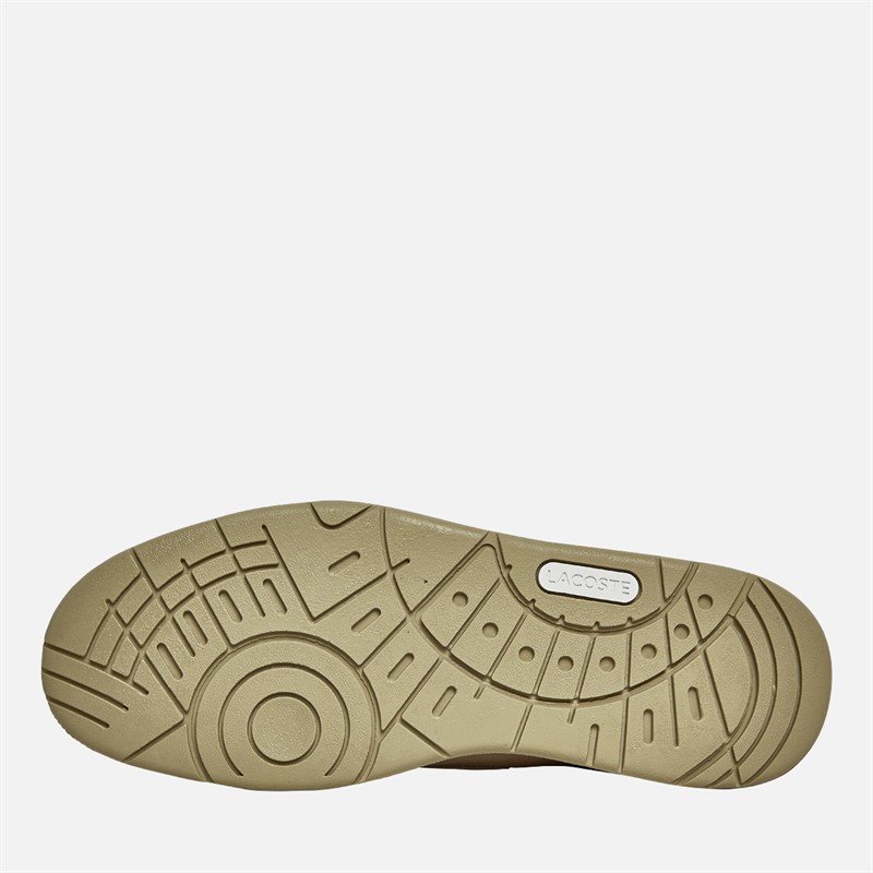Lacoste Mens Court Cage Trainers Light Brown/White