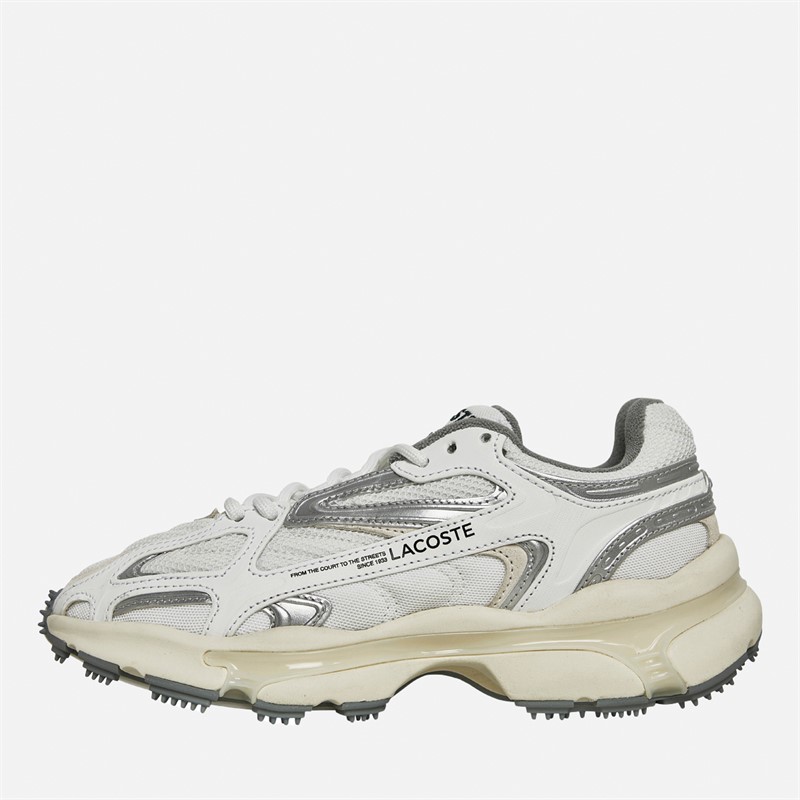 Lacoste Womens L003 2K24 Trainers White/Grey
