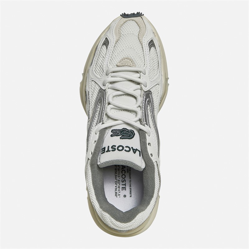 Lacoste Womens L003 2K24 Trainers White/Grey