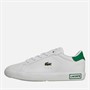 Lacoste Boys Powercourt Trainers White/Green