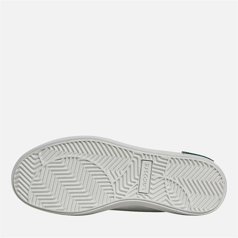 Lacoste Boys Powercourt Trainers White/Green