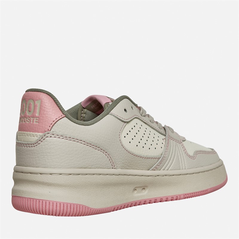 Lacoste Womens L001 Set Trainers Off White/Light Pink