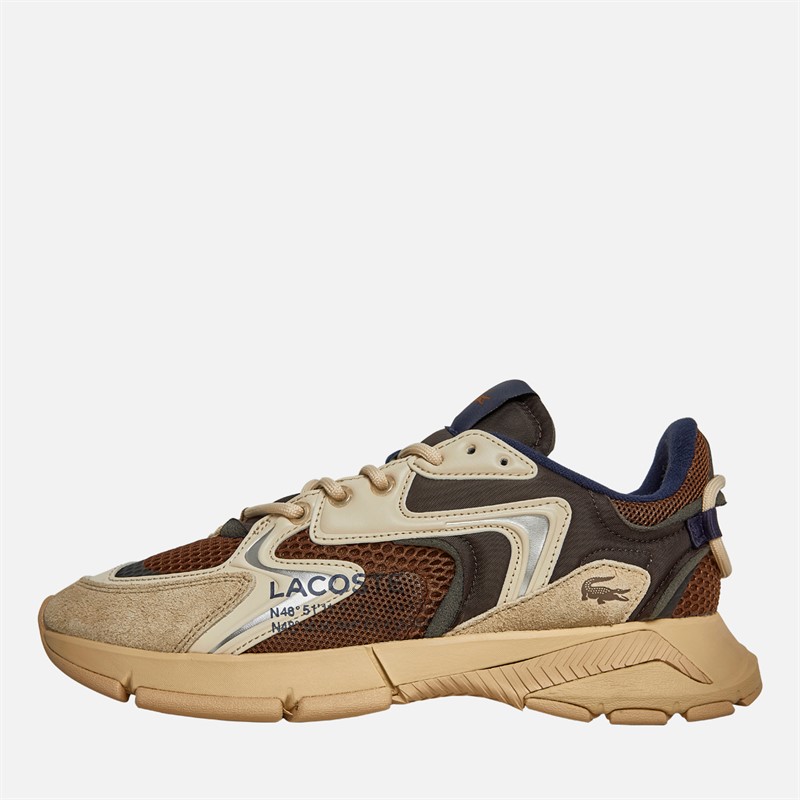 Lacoste Mens L003 Neo Trainers Brown/Light Brown