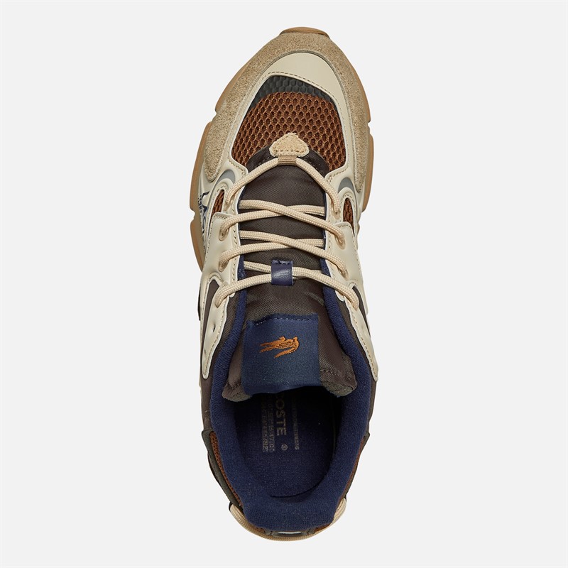 Lacoste Mens L003 Neo Trainers Brown/Light Brown